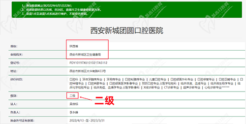 西安團(tuán)圓口腔資質(zhì)