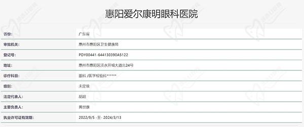 惠州愛(ài)爾眼科醫(yī)院認(rèn)證